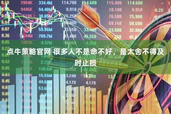 点牛策略官网 很多人不是命不好,是太舍不得及时止损